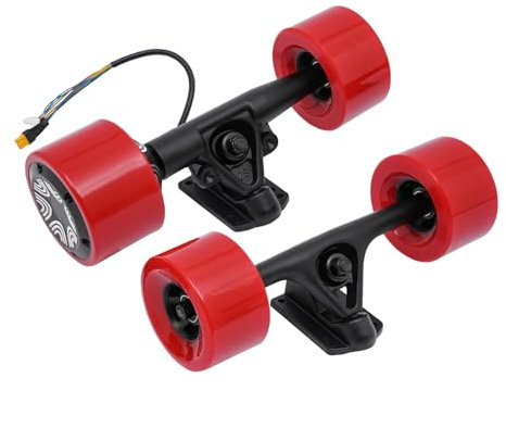 SABUIDDS Single Motor Set für Elektro-Skateboard DIY E-Board Elektrisches 4-Rad Skateboard Kit Speed Skateboarding Ausrüstung Elektrisches Longboard für Erwachsene und Teenager, Rot