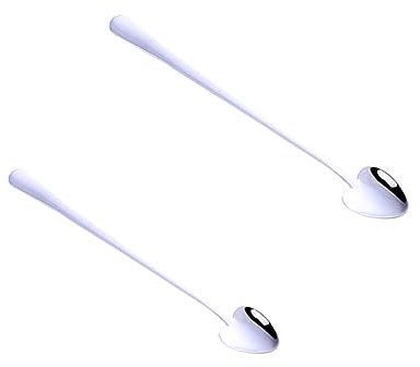 MAGICLULU 2st Rostfreier Löffel Kleiner Teelöffel Eisportionierer in Herzform Küchenlöffel Servierutensilien Espressolöffel Suppenkellen Löffel Aus Metall Trinken Geschirr Liebhaber Kaffee