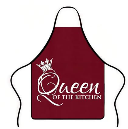 SWYSGS Delantal de Cocina Ajustable, Mandiles con Bolsillos para Hornear, Delantal Antiincrustante de Mujeres,Delantal Cocina Mujer