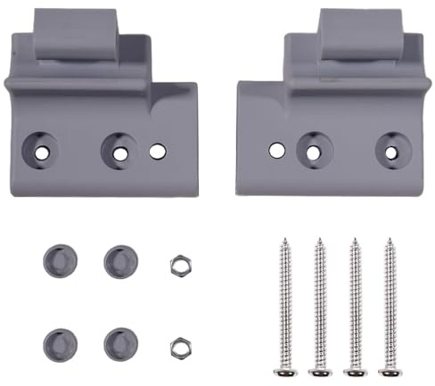 Griffkonsolen-Set Ersatzteil für Braas Atelier-Fenster Kompatibel mit Braas Atelier Dachfenster/BA Grau