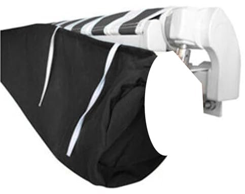 Copertura per tenda da sole, a baldacchino retrattile, protezione solare, copertura antipolvere con corde, tessuto in poliestere resistente e impermeabile, larghezza di 4 m, per esterni, balcone,