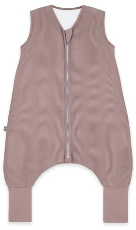 emma & noah Baby Schlafsack mit umschlagbaren Füßen 2.5 TOG, Strampelsack für den Herbst und Winter, Bio-Baumwolle, OEKO-TEX Zertifiziert, Ideal für aktive Kinder