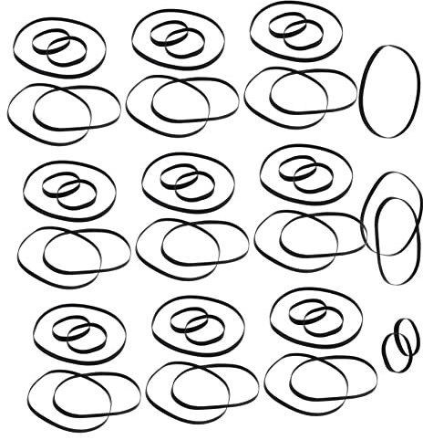 TINEASUR 50stücke Recorder Maschinenriemen Ersatz Riemen Für Kassettenrekorder DVD Laufwerke Stereoanlagen Repeater Gummiriemen