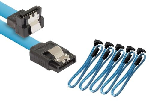 ZHHSUNY 0.5 m cable SSD SATA 3 HDD con enchufe recto de ángulo recto de 90 grados, hasta 6 Gbps (5)