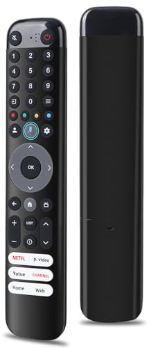Gvirtue Sprach-Fernbedienung RC833 RC813 für TCL TV, Ersatz für Original TCL Fernbedienung, kompatibel mit TCL Android/Google UHD OLED QNED Smart TV