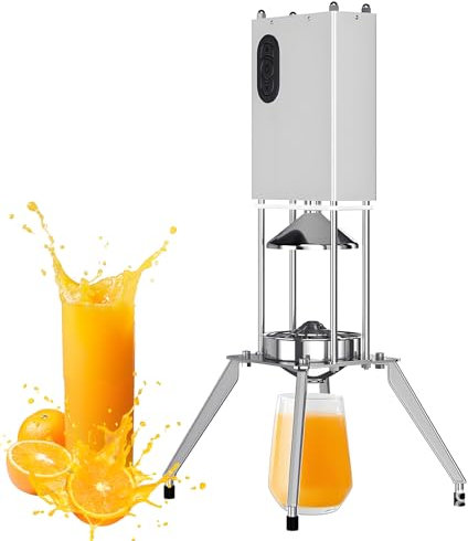 Electric Juicer Machine, Stainless Steel Orange Squeezer, 304 Stainless Steel Fruit Juicer with 120Mm Juicing Diameter, for Oranges, Grapefruits, Lemons and Other Citrus Fruits