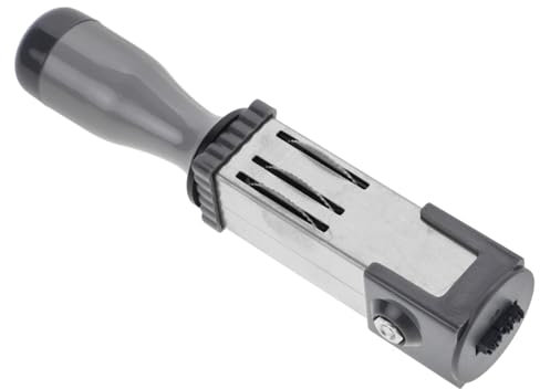 GALPADA Datumsstempel Tragbarer Mehrzweck Zeitstempel Handlich 21mm Pp Eisen Rollstempel Für Akten Und Selbstgemacht