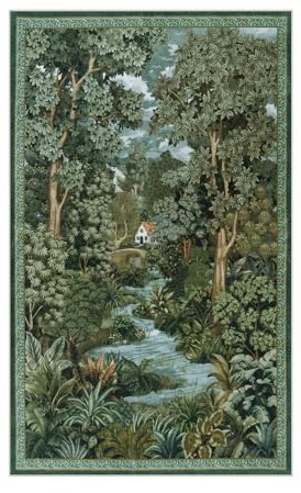 LIVEBOX Teppich, waschbar, rutschfest, klein, Vintage-Stil, Bauernhaus, Dschungel, Jungen-Teppich für Schlafzimmer, Wohnzimmer, niedriger Flor, skurriler Teppich für Badezimmer, Küche, Grün, 90 x 150