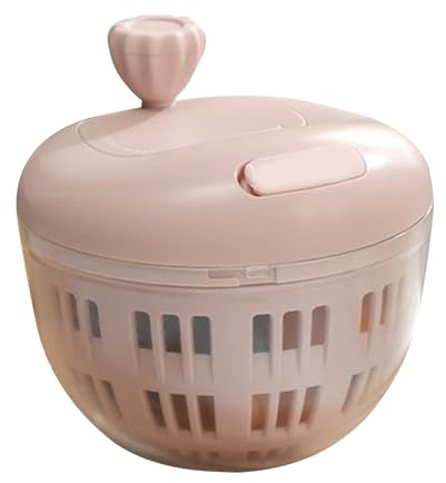 Séchoir à laitue, rondelle à salade, 14 x 14 x 12 cm, base antidérapante et design efficace de drainage de l'eau, panier passoire intégré pour cuisine, pique-nique en plein air