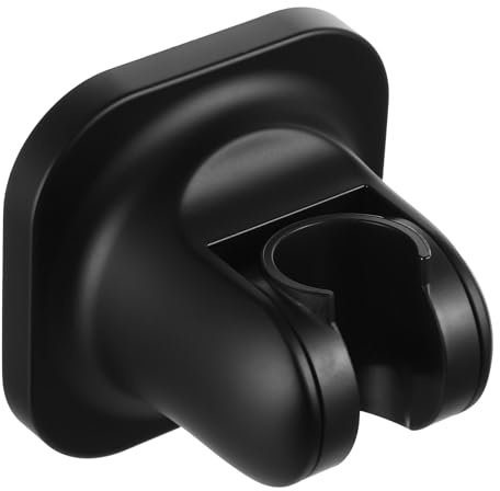 Schwarz Duschkopfhalter, Duschkopfhalterung Ohne Bohren, Abnehmbare Verstellbarer Duschkopf Halterung, Universelle Handbrause Halterung, Shower Head Holder aus ABS-Kunststoff für Badezimmer