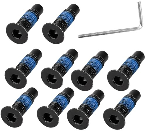 YAOYYG 10 Piezas Tornillo Patinete Eléctrico, Kit de Tornillos de Montaje de Acero Inoxidable con Llave para Reparación y Mantenimiento de Patinetes Eléctricos Ninebot MAX G30 F30 y F40