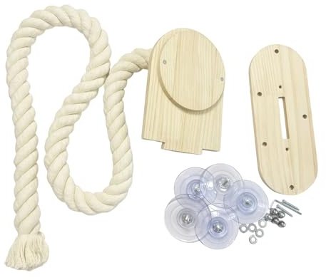 Kletterseil Für Aktivitäten Von Katzen,Spielzeug Mit Fenstersauger Für Spielerische Katzen | 150cm Interaktives Spielzeug - Für Zuhause Wohnung Wohnheim Wohnzimmer Schlafzimmer Sowie Balkon