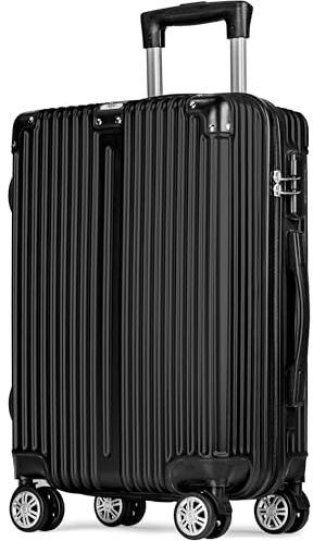 POSH Valise Cabine 55x40x23 cm - Rigide légère 2,5 kg en ABS - Trolley 39 L avec Roues Doubles silencieuses 360° - Bagage Voyage Stable avec Serrure à Combinaison
