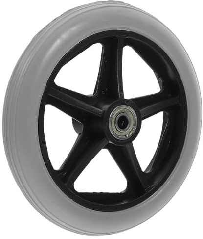 Ciieeo Roulettes de Rechange Universelles 15 Cm Pivotantes à 360° pour Fauteuil Roulant et Chaise de Bureau, Roue Avant Robuste et Silencieuse, Accessoire de Remplacement Multifonction