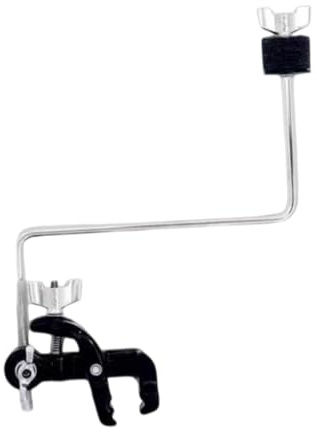 LeeQinersw Soporte de Aro para Bombo Brazo en Z Abrazadera de Platillo para Set de Batería Material Acero Inoxidable Ajuste Preciso Adecuado para Prácticas Music, Varilla de Platillo