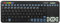 Thomson Funk-Tastatur für Sony Smart-TV mit 4in1 Universal-Fernbedienung (für TV/STB/Audio/PC, inkl. Touchpad-Maus, QWERTZ, beleuchtet, Multimedia-Tasten, lernfähig, Wireless, 2,4GHz) schwarz