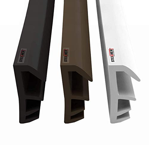 STEIGNER Flügelfalzdichtung Fensterdichtung Nutbreite 5mm aus TPE, 10m, Weiss, SFD14