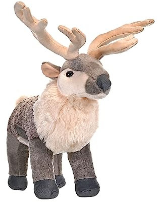 Wild Republic 17700 Plush Reindeer Soft, Cuddlekins Cuddly Toys, for 0 years to 99 years, Gifts for Kids 30 cm, Brown/White