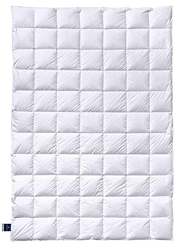 Billerbeck Bettdecke Almira® – 155 x 200 cm – Sommerdecke – Daunendecke mit Gänsedaunen und -Federn, 90% Daune, 10% Federn – Wärmestufe leicht