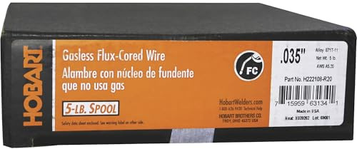 Hobart Flux-Cored Welding Wire- E71T-11 Carbon Steel .035in 5-Lb Spool