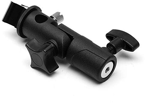 Fotover Type E Blitzschuh Kamera Schirmhalterung Blitzhalter Blitz Halterung Speedlite Blitzneiger Halterung Stand Kamera Regenschirm Halterung Schuh Halterung kompatibel mit Canon Nikon Pentax Kamera