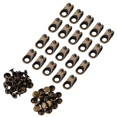 20 Stücke Schnürsenkel Haken Boot Spitze Haken Armaturen mit Nieten für Camp Hike Klettern Reparatur Schuhe Schnallen Haken Zubehör