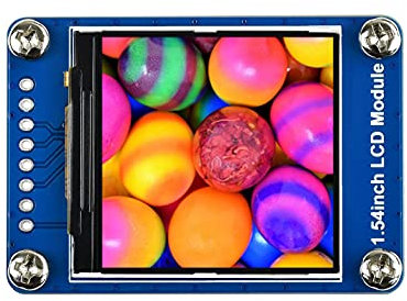 Waveshare 1.54inch LCD Display Module, 240×240 Resolution IPS Screen with 65K RGB Colors SPI Interface Supports Controller Boards Like Raspberry Pi/Arduino/STM32