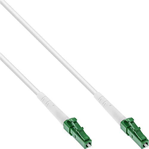 InLine 88205 câble de Fibre Optique 5 m LC/APC OS2 Blanc