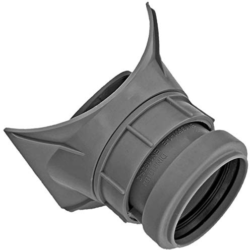 MegaHaustechnik HT Anschraubabzweig DN110 x DN40 mit Dichtung an Rohr Außendurchmesser 110mm mit Steck Muffe DN40 für Rohr Außendurchmesser 90mm Abwasser Abfluss Kunststoff grau