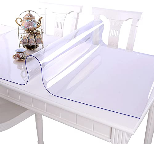 CIEEIN CIEHT Tovaglia in PVC trasparente Pellicola protettiva per mobili Impermeabile e facile da pulire Spessore 1mm 60 * 180cm