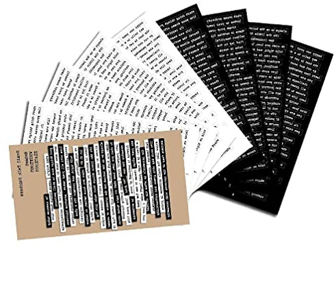Wiffe 8pcs Inspirational Nice Words Stickers Adhesive Motivational Quote Stickers for Scrapbook Notebook Journaling Card