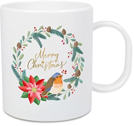 artboxONE Großer Kinderbecher Frohe Weihnachten, Merry Christmas von CalliLetters - Typografie