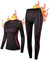NOOYME Thermounterwäsche Damen Funktionsunterwäsche Damen Warm & Atmungsaktiv Funktionswäsche Damen Thermo Unterwäsche Dame Skiunterwäsche Damen, Integrierte Rosa M