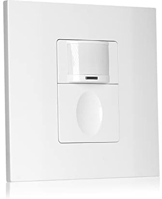 RAYZEEK PIR Motion Sensor Light Switch With Manual Override, No Neutral/Ground Wire Required, Sigle-Pole, 100~265VAC Wall mounted Occupancy Sensor, Infrared Motion Sensor Switch, PC Fireproof