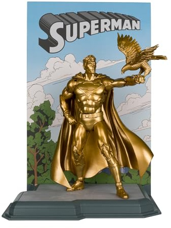 McFarlane DC Multiverse Superman (Centennial Park Tribute Statue) Gold Label 7in Action Figure Toys