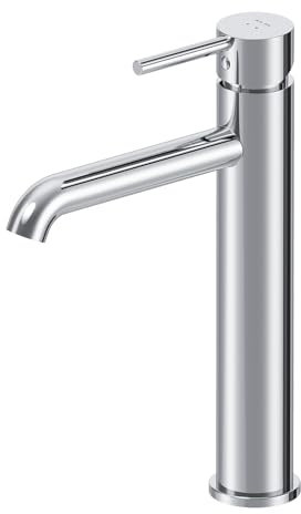 AM.PM – Robinet Lavabo Spike FPA92000, Mitigeur Vasque à Poser Chromé en Laiton Monocommande pour Salle de Bain