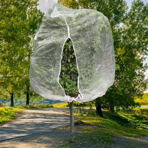 10ftx10ft Large Fruit Tree Netting Bags, Bird Netting for Fruit Trees Cicada Tree Netting for Fruits Tree Garden Vegetables Protection