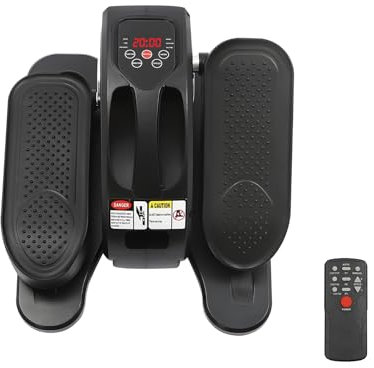 Mini Pedal-Übungsgerät, Elektrischer Untertisch-Ellipsentrainer mit Fernbedienung, 5 Gänge Einstellbarer Geschwindigkeits, für Haushalte, Fitnessstudios