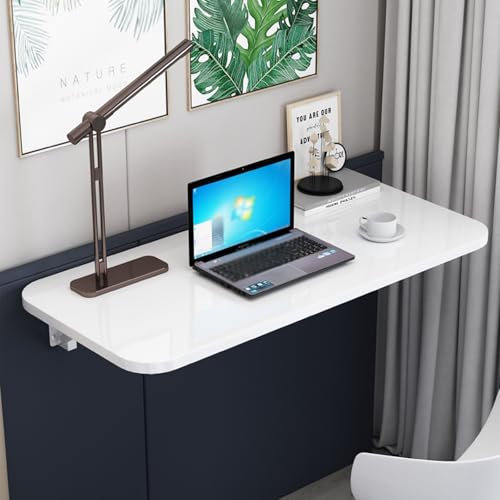 Wand Wandtisch Klappbar,Wandklapptisch,klappbarer Esstisch,Wandmontage,Platzsparender Klapptisch,klappbarer Schreibtisch,Klavierlack-Desktop,für Die Wand Im Büro,Küche, Esszimmer(80x30 cm/31.4x11.8 in