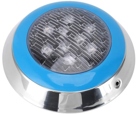 Luci per Piscina Fuori Terra, Luci per Piscina a LED per Piscina Interrata Luce per Piscina con Risparmio Energetico 24V Lampada da Parete per Piscina in ABS, Luce Subacquea a