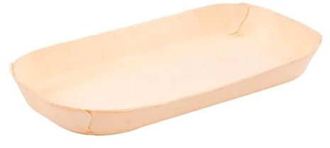 Monouso | 50 Barquetas de Madera, 14,5x7x1,3cm, Color Natural, Barquillas de Madera Desechables, Cuencos Hondos, Ideal para Aperitivos y Fritos, Compostable, Ecológico, Take Away