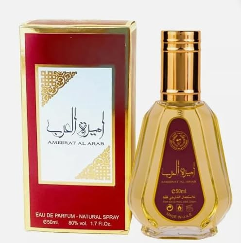 2 UNIDADES Ameerat Al Arab, Eau de Parfum para Mujer, 50ml, ORIGINAL Fragancia amaderada, dulce, y citrica. (perfume 50ML) ORIGINAL