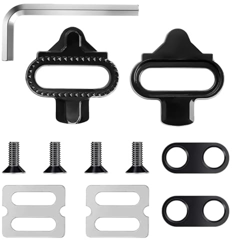 SPD Cleats, Fahrrad Schuhplattenset, Bike Pedal Cleats, Pedalplatten Fahrradzubehör Schuhplatten Cleats Pedale für Rennrad MTB Indoor Cycling