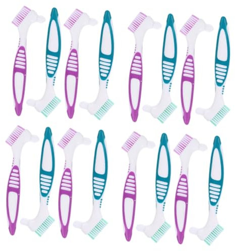 VALICLUD 4 ensembles Brosse De Nettoyage Pour Prothèses Dentaires Poils De Brosse À Dents Brosses Dures Nettoyantes Nettoyeur De Prothèses Dentaires Pour Un Nettoyage Ferme 4 pièces * 4