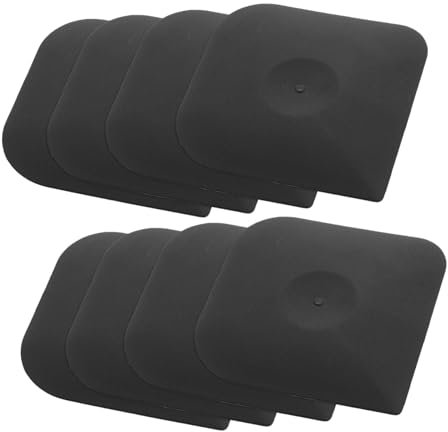 UKCOCO 8pezzi Raschietto in Plastica Raschietto per Pulizia Padelle Ghisa Rimuovere Ostinato Utensile per Dolci e Cottura al Nylon Design Ergonomico