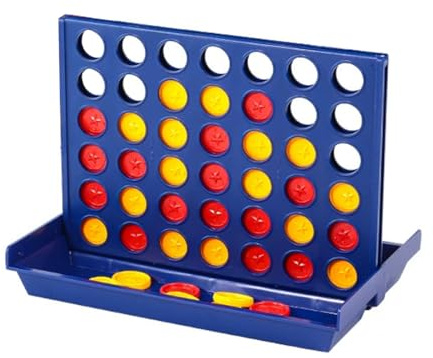 OUDQFCJ 1 set Reise- und Taschenspiele Brettspiel Vier Gewinnt Spiel für Kinder 2 Spieler ab 6 Jahren