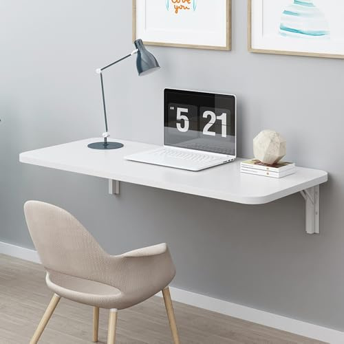 GSKDZG Wandklapptisch, Multifunktion Klapptisch Schwimmender Schreibtisch Für Kleine Räume Küchentisch Esstisch Klappbar Wandtisch(60x50cm)