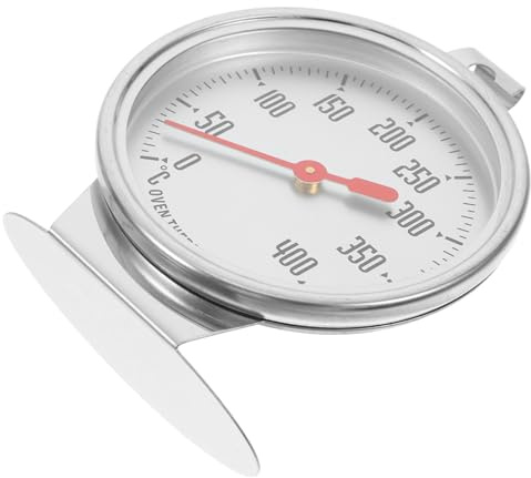 VERDANVERSE Analoges Ofenthermometer Backofen Präzisem Hochtemperaturbeständig Schnelles Ablesen Geeignet für Backofen und Holzbackofen Genaues Grillthermometer für und Hobbyköche