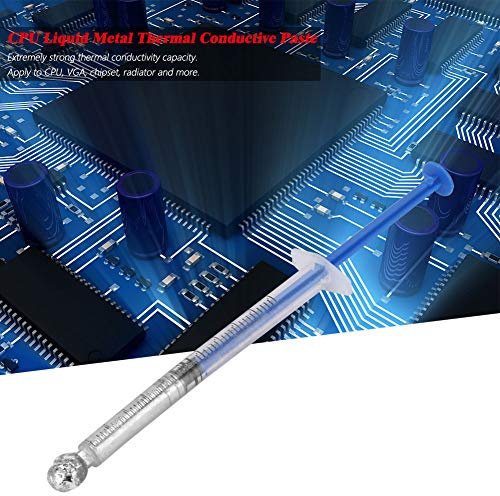 Akozon High Conductivity Thermal Grease CPU Liquid Metal Thermal Conductive Paste Contain Silver 0.5mL - Electronics/Computers & Accessories/Computer Components/Internal Components/Fans