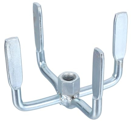 TOBBOMEY Tête de Malaxage Double Lame pour Perceuse Accessoire Portable pour Mélange Ciment Enduit Peinture et Mortier Outil de Remplacement pour Malaxeur Béton
